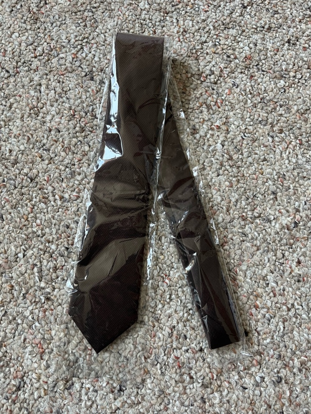 Men's Solid Brown Tie - Classic Formal Accessory